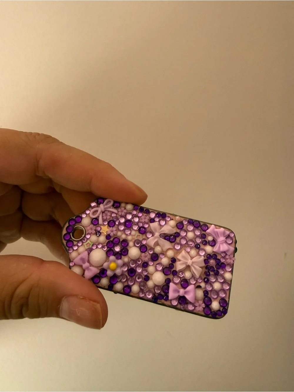 Coach hang tag bedazzled